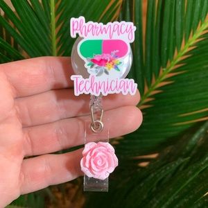 Pharmacy Technician Retractable Badge Holder Gift
